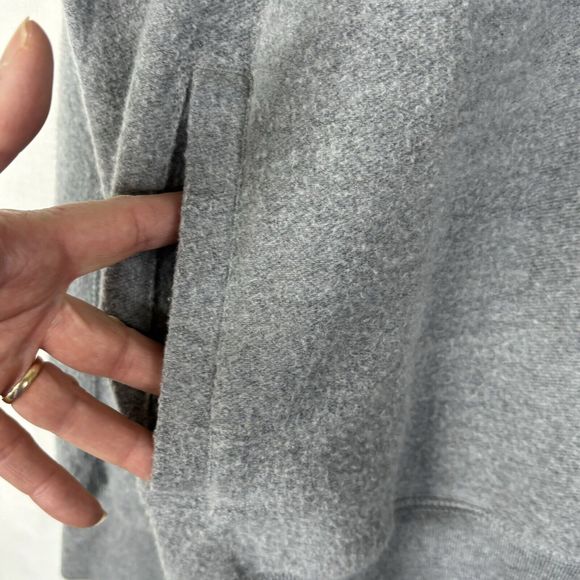 Chaps Sweater Mens Large Gray Black Stripe 1/4 Button Neck Pockets‎ Sweatshirt - Picture 9 of 16